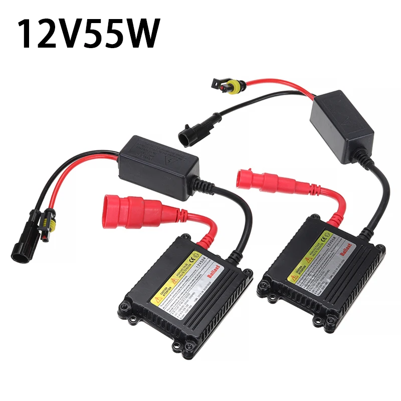 

Mayitr 2pcs 12V 55W Lamp HID Ballast Replacement Slim Ballast H1-H13 HB1-HB5 For Car Xenon Light Lamp Kit Accessories Parts
