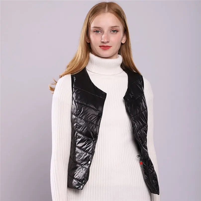 New Women Men Coat Smart Phone Bluetooth Connection Temperature Control Heating Sleeveless Vest Blouse 4N04 (16)