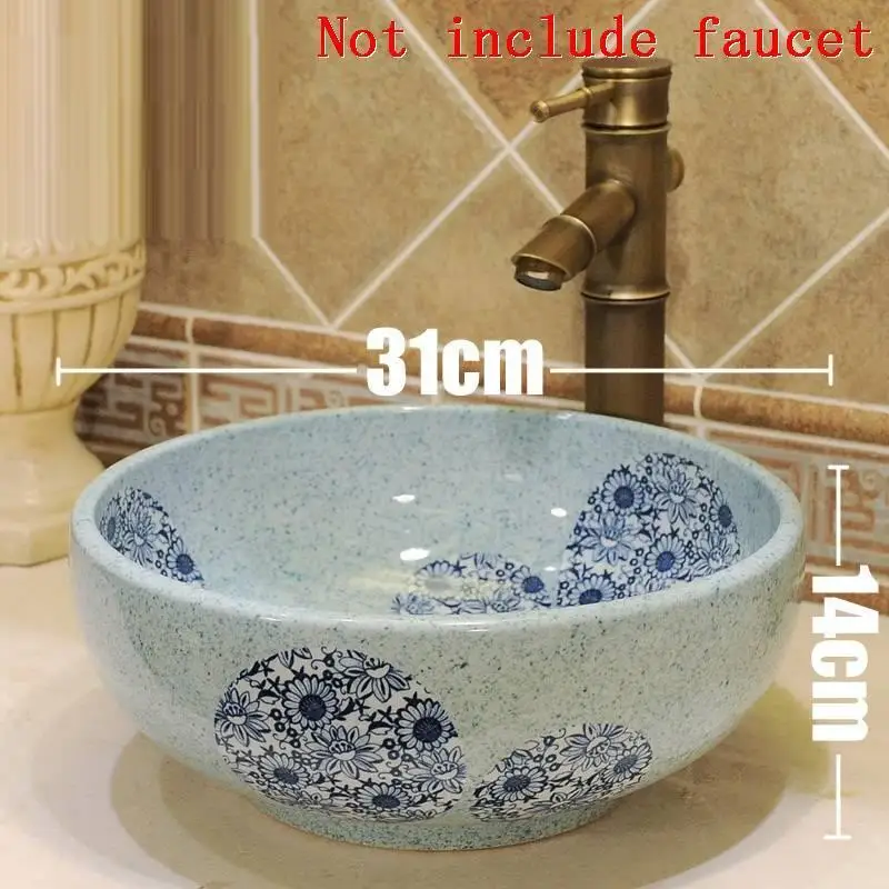 De Lavagem Fregadero Waschtisch чаша Lavabo Bagno Bassin Umywalka Nablatowa ванная комната судно Куба раковина Pia Banheiro умывальник - Цвет: Number 23