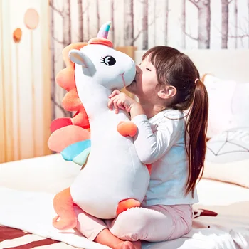 

60cm Fat Style единорог Plush Toy Animal Stuffed Toys Appease Ultra Soft Pillow Cushion Children Toys Soft High Quality Toy Gift