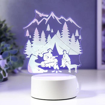

Lamp "Tourism" LED RGB from the network 13x15.7 cm 5074817