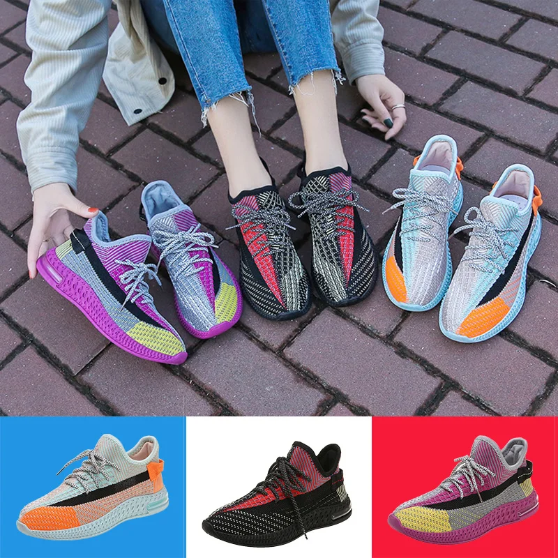 

2020 Genuine CNEC Sneakers Shoes for Women Female Fashion Casual Breathable Running Bona Mixed Colors Multi Platfrom Summer Nice