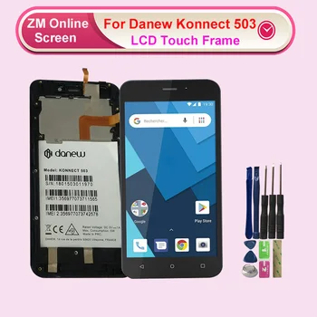 

RYKKZ For Danew Konnect 503 LCD Display With Touch Screen With Frame Digitizer Assembly Replacement With Tools