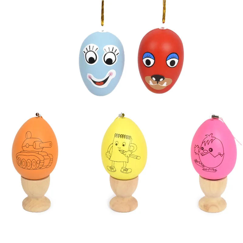 

Children Coloured Drawing Plastic DIY Children Handmade Children Painted Hand-Painted Easter Plastic 10 Yuan Egg Fake Chicken