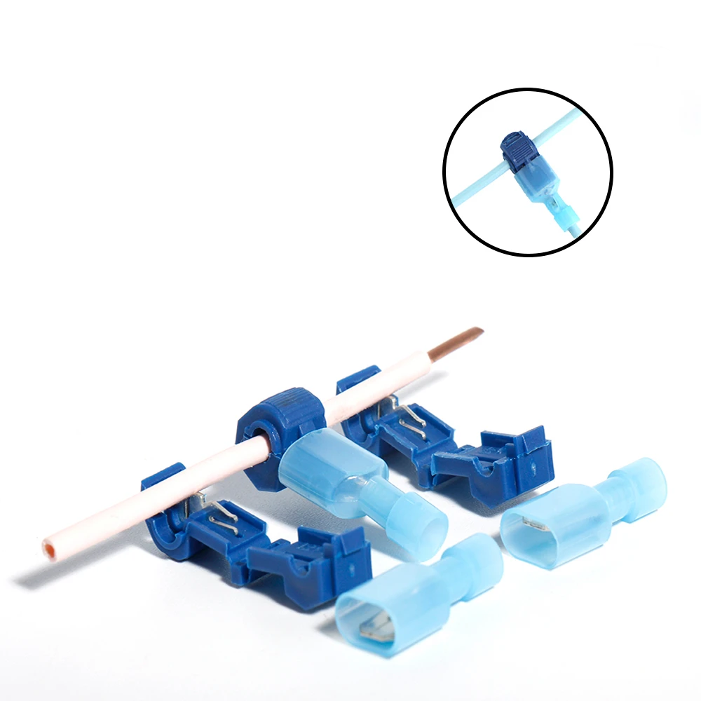 

100PCS Wire Cable Connectors Terminals Quick Splice Electrical Car Audio Kit Terminals Crimp Terminal Quick Splice Electrical