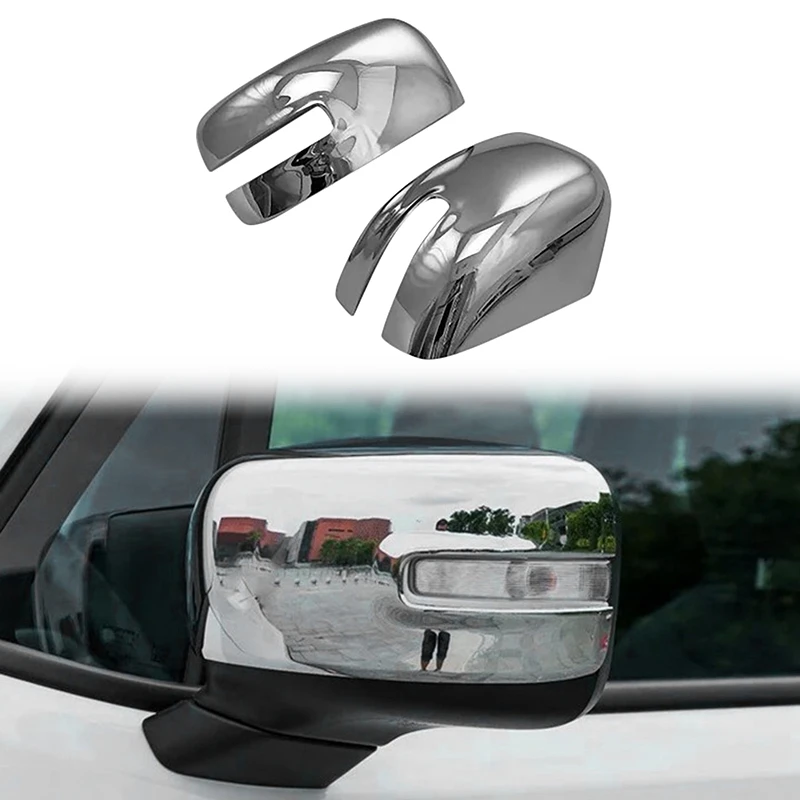 Car Chrome Rear View Rearview Side Glass Mirror Cover Trim Frame Side