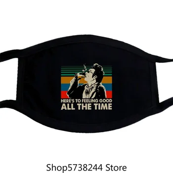 

Vintage Kramer Seinfeld Here S To Feeling Good Mask 2019 Men Black S 5Xl Washable Reusable Mask with