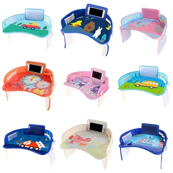 

Baby safety seat desk plate Cartoon pattern waterproof Baby tray portable car seat child painting dinner table