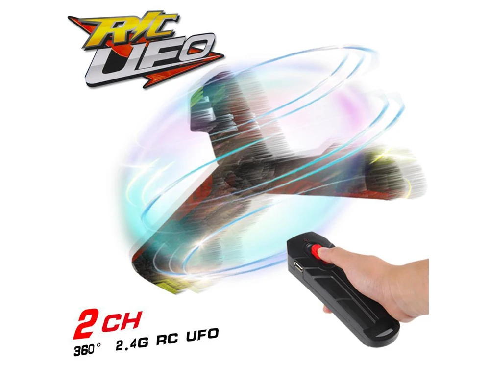 Летающая тарелка Hoverblade RC с ручным запуском 2,4G 360 °, светодиодный Дрон с Бумерангом