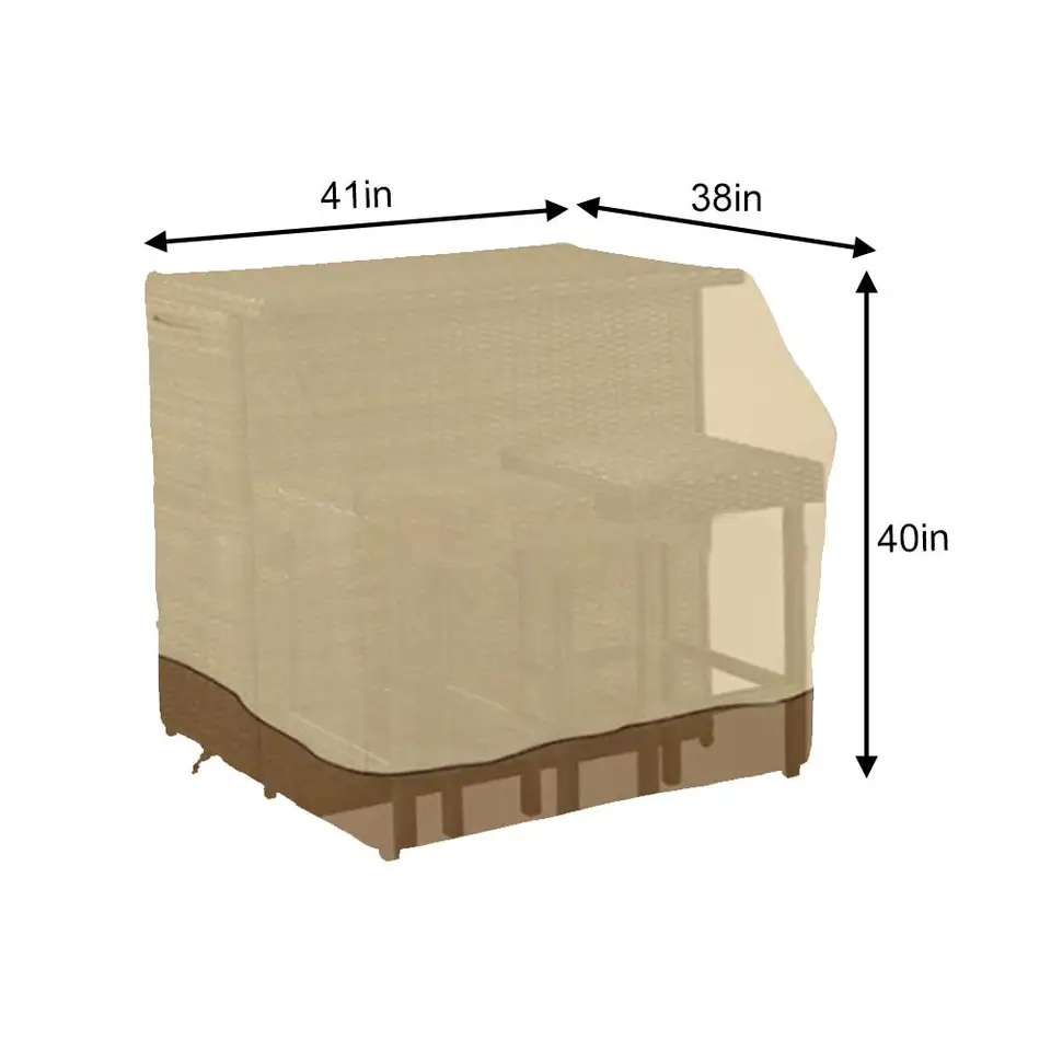 Patio Furniture Cover Outdoor Open Bar Table Cover 210d Dust Proof Waterproof Sunshade Balcony Garden Courtyard Chair Cover Refrigerator Covers Aliexpress