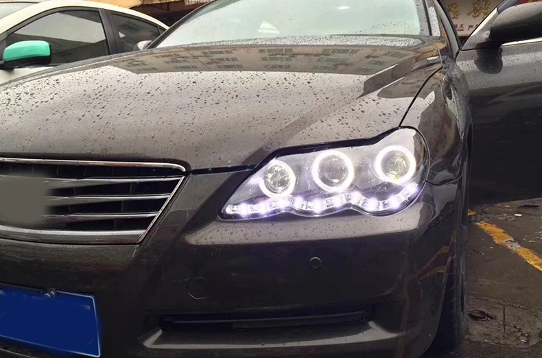 Фара для автомобиля Toyota Mark X 2004-2009 рейз головной светильник s противотуманный светильник s дневной ходовой светильник DRL H7 светодиодный Биксеноновая лампа автомобильные аксессуары