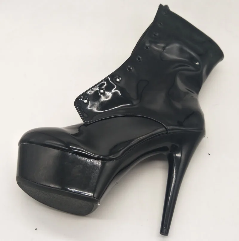 LAIJIANJINXIA/Новая пикантная женская обувь на шнуровке Обувь для танцев на шесте на высоком каблуке 15 см вечерние ботильоны на платформе для ночного клуба обувь для танцев