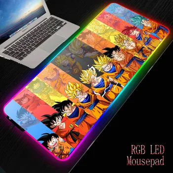 

Dragon Ball Anime Large LED Light RGB Waterproof Gaming Mouse Pad USB Wired Gamer Mousepad Mice Mat 7 Colors for Computer PC