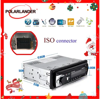 

In-Dash 12V 1 din auto Car Radio bluetooth MP3 player car audio stereo FM USB AUX IN SD MMC Port remote control ISO connector