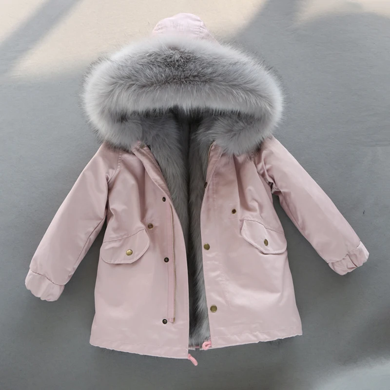 Kinder Baby Mädchen Winter Mantel Fleece Jacke Mantel Schneeanzug Oberbekleidung 
