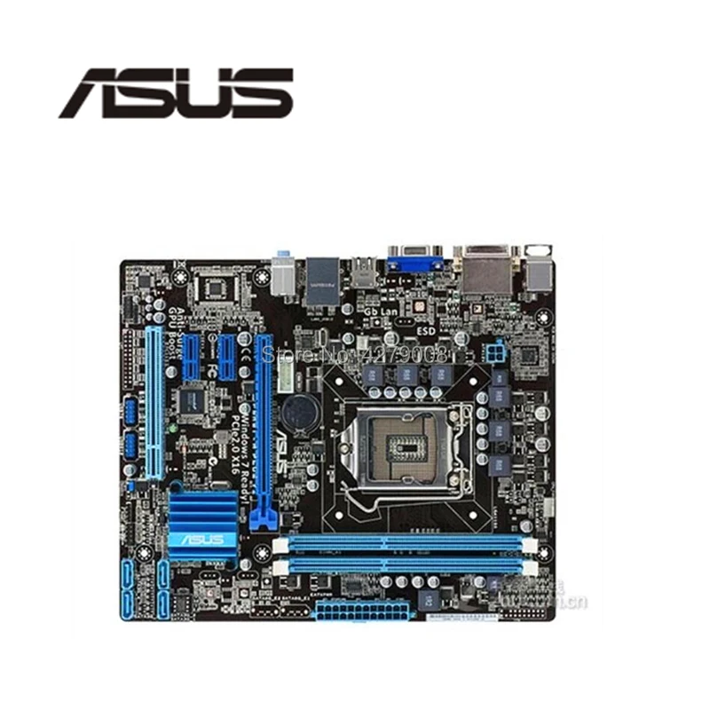 Разъем LGA 1155 для ASUS P8H61-M PLUS V2 десктопная материнская плата H61 i3 i5 i7 DDR3 16 ГБ б/у |
