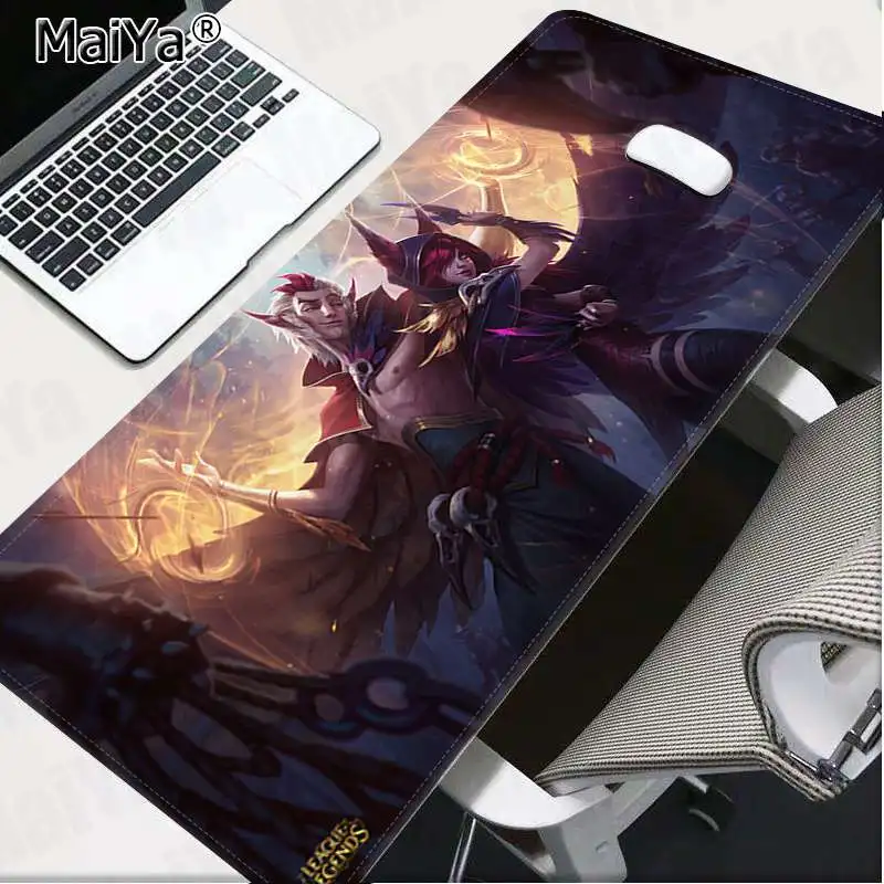 Lock Edge 30x80cm Maiya Печатный лунный богиня Диана Лига Легенд фиксирующий край коврик для мыши игровой резиновый ПК компьютерный игровой коврик для мыши - Цвет: Lock Edge 30x80cm