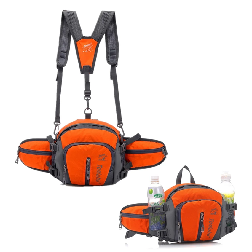 Riñonera de ciclismo multifunción, mochila de senderismo, mochila para bicicleta, Camping al aire escalada, Trekking, accesorios para teléfono, bolsas deportivas|Bolsas de escalada| -