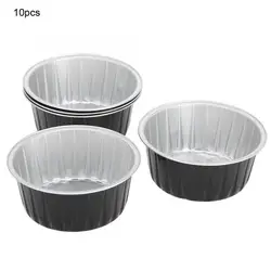 10pcs 3.7 x 8.5cm Hair Removal Wax Tool Container Aluminum Foil Bowl Wax Bean Aluminum Foil Melting Wax Bowl