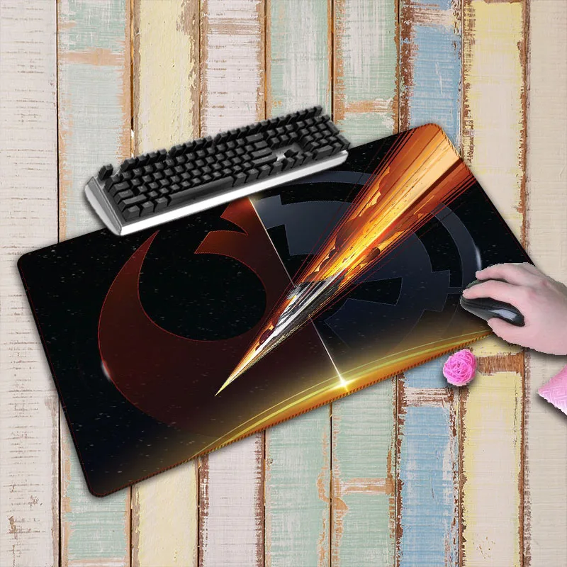  Star Wars Lost stars 90x40cm Large Locking Edge Mouse Pad Speed Gamer Gaming Mousepad Laptop Notebo