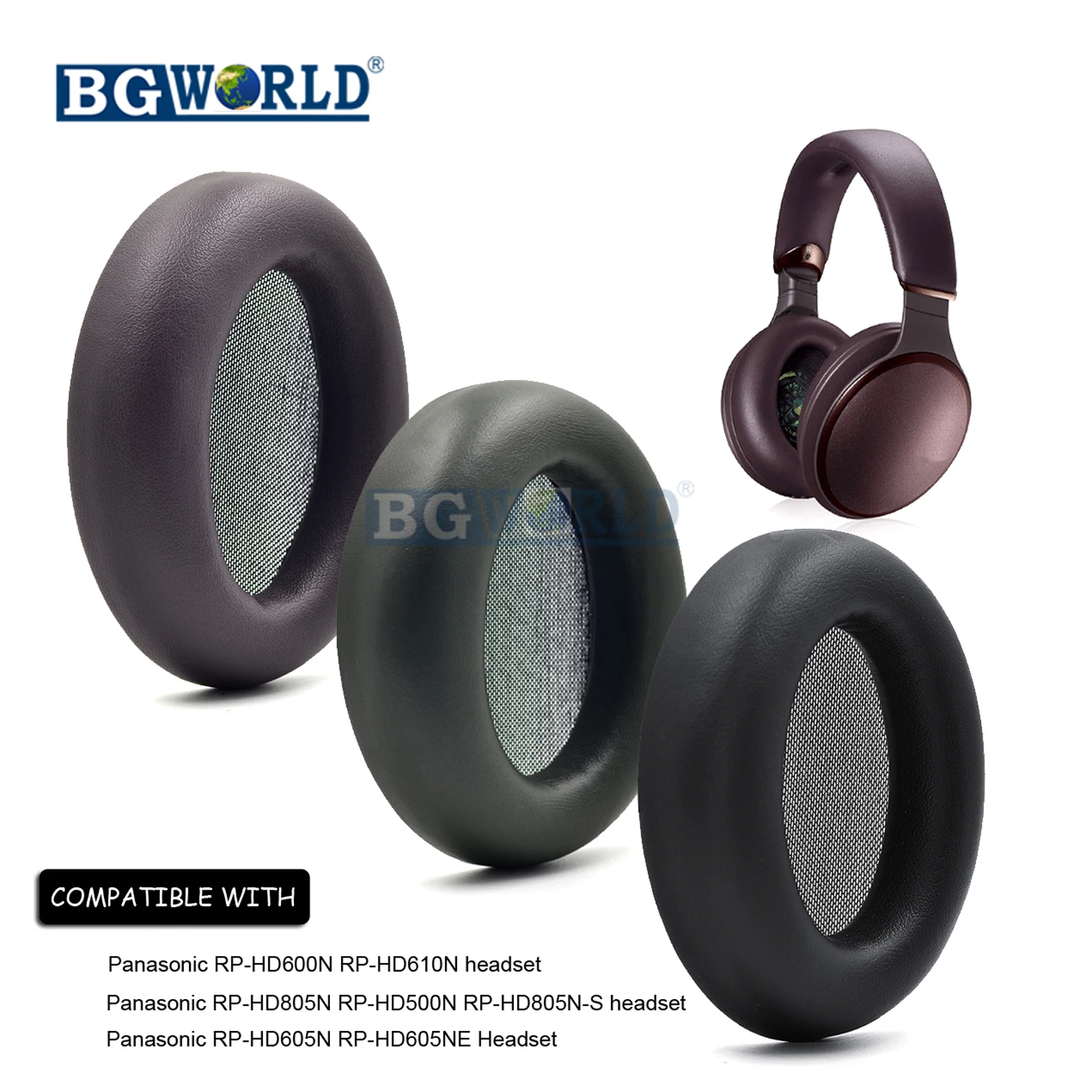 Bgworld Replacement Cushion Ear Pads For Panasonic Rp Hd600n Hd605ne Hd610n Hd805n Hd500n Headphone Earphone Accessories Aliexpress