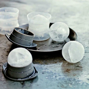

Creative Silicone Round Hockey Whiskey Ice Cube Ball Maker Mold Sphere Mould Party Bar Tray Kitchen Gadgets