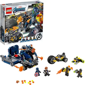 

LEGO Marvel Avengers Truck Take-Down 76143 Captain America and Hawkeye Superhero Action Cool Minifigures and Vehicles Blocks Toy