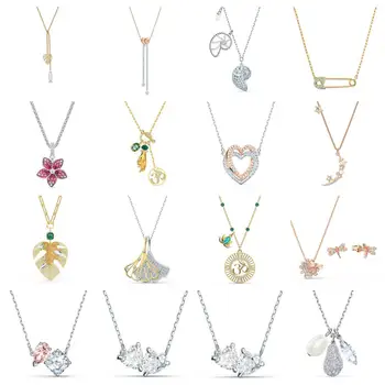 

High Quality Original SWA Necklace with Original Engraved Woman Fashion Jewelry Gift Party Party Jewelry Free Shipping