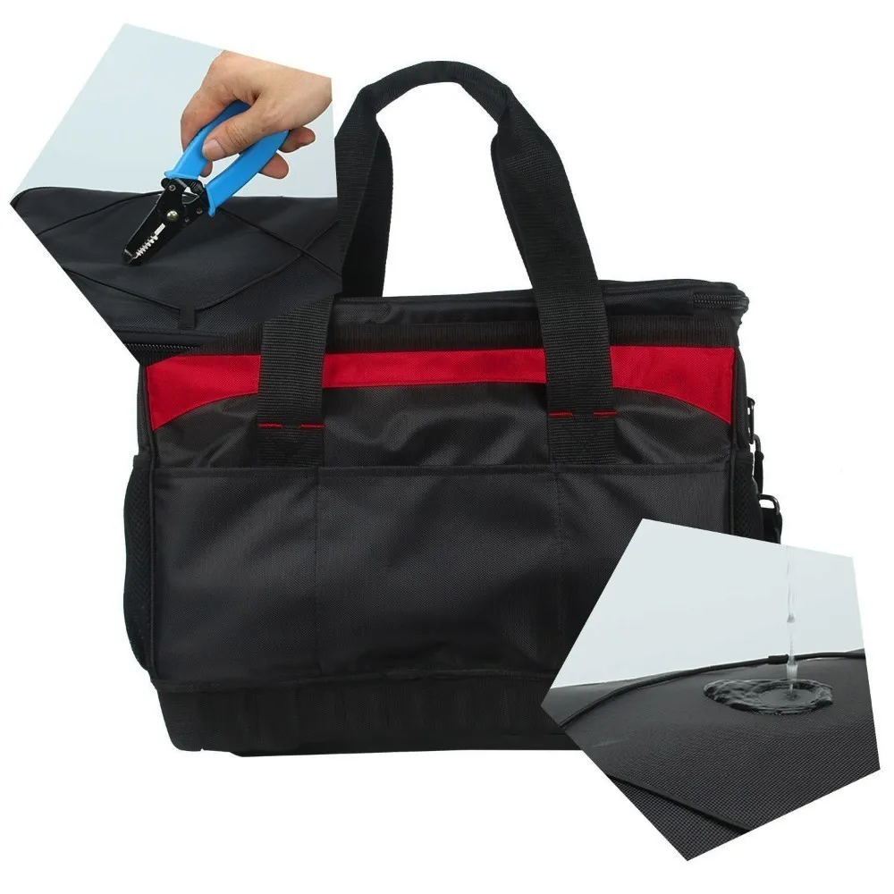 LAMEZIA High Quality Oxford Cloth Portable Tools Bag Storage Pouch Hardware Repair Toolkit Electrician Carpenter Package