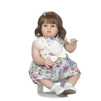 

New 70cm real Baby Girls Dolls Boutique Soft Silicone baby Reborn Toddler Dolls Lifelike bebe reborn Princess Dolls Toys