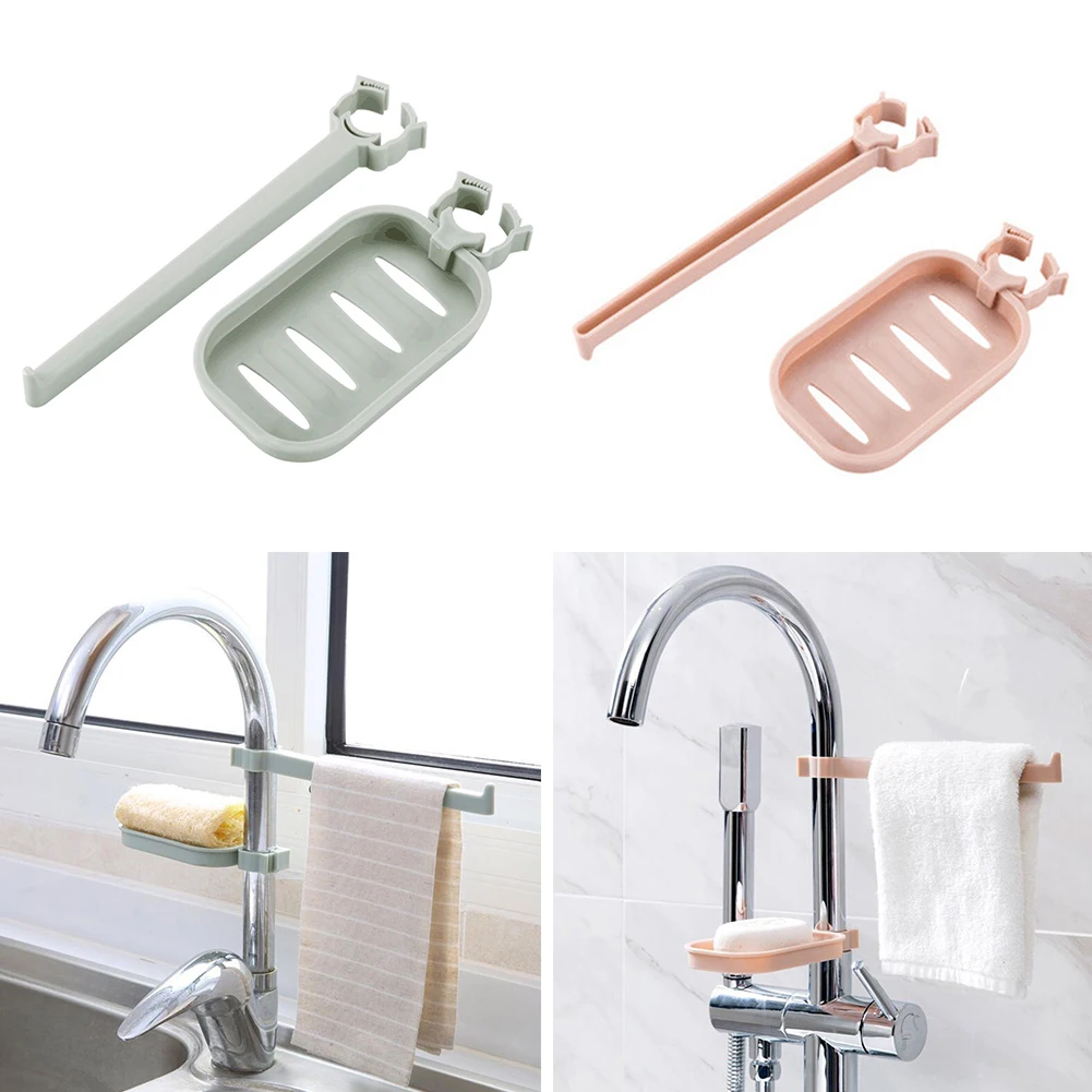 Faucet Drain Rack Sink Storage Holder Kitchen Sponge Rags Drying Storage Rack Kitchen Supplies