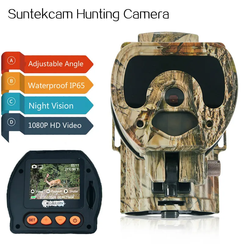 Suntekcam 20MP Trail Камера 1080P 0.5s триггер Охота игры s S400 и функцией ночной съемки дикой