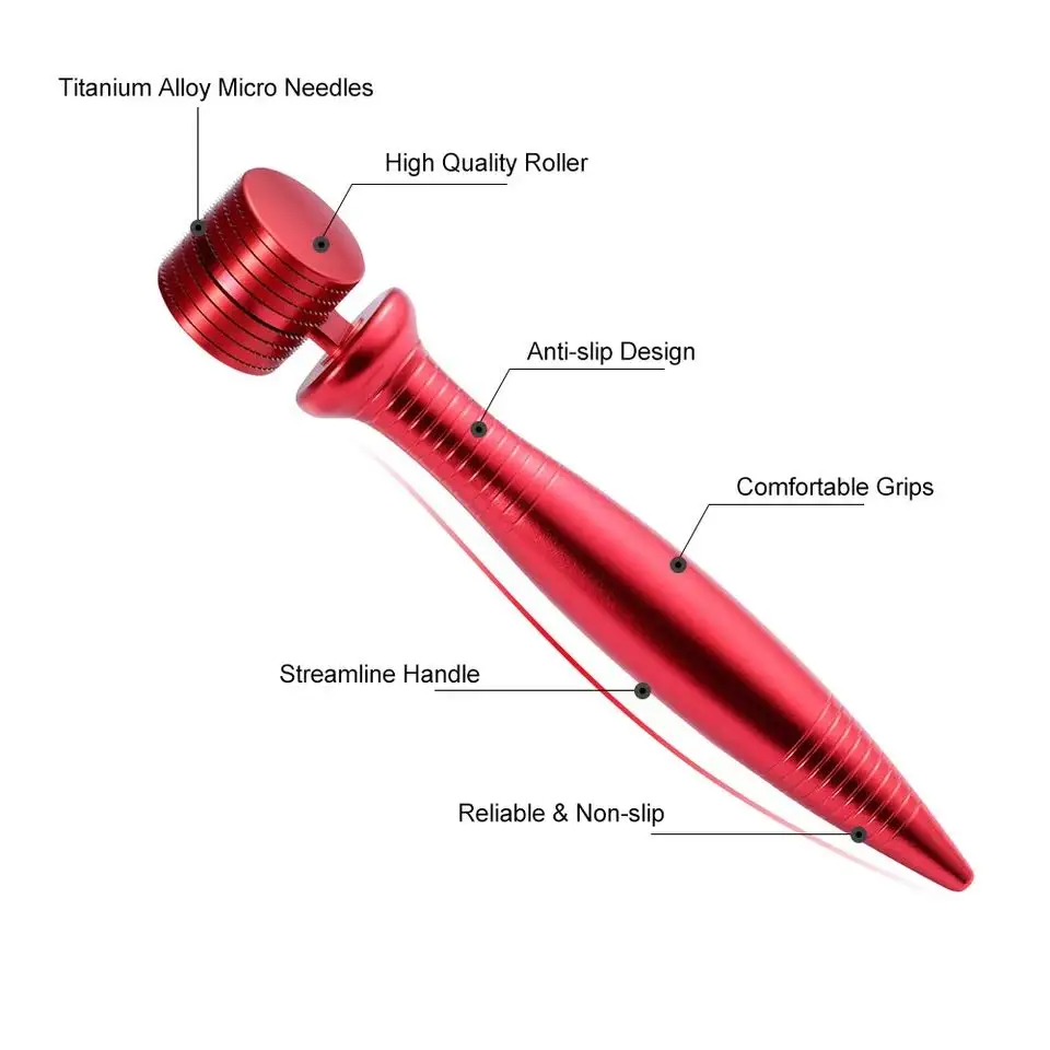 Мезороллер для лица и тела ролик для кожи с микроиглами 0,2 мм / 0,25 мм / 0,3 мм мезороллер Титан дермароллер микро-иглы ролик для лица Уход за кожей