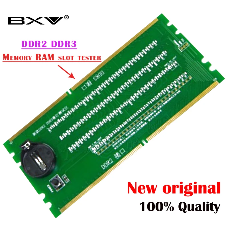 100 New Original Desktop Ddr2 Ddr3 Memory Ram Slot Tester With Led Ddr2 Ddr3 Slot Tester For