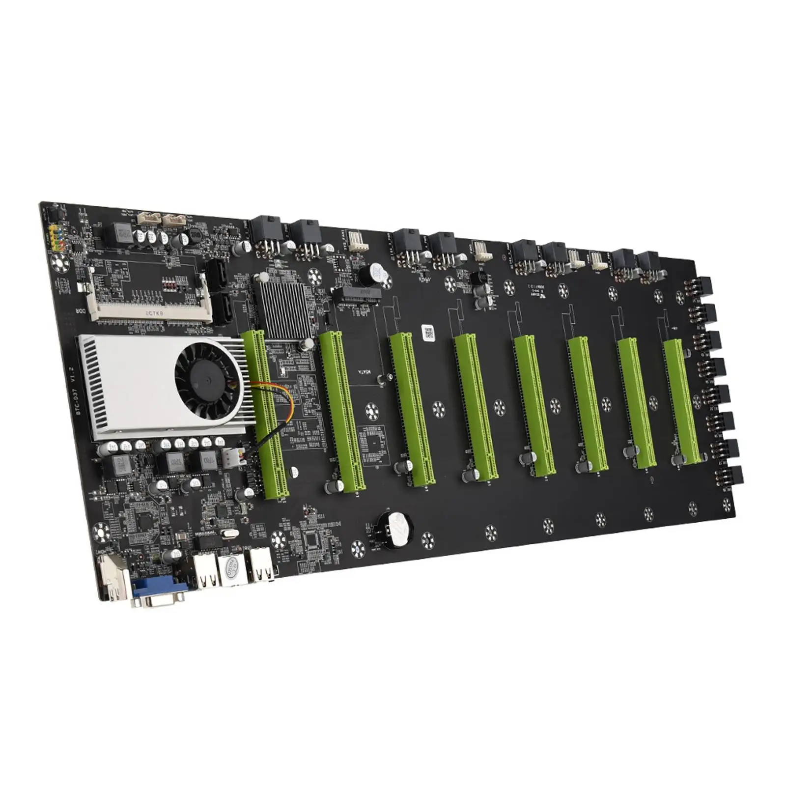 Mining Motherboard Riserless 8 GPU Crypto Ethereum Mining Support BTC37D