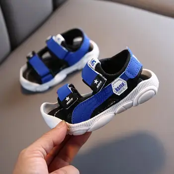 

2020 summer new toddler children's functional sandals anti-kick child baby shoes boys and girls mesh beach shoes