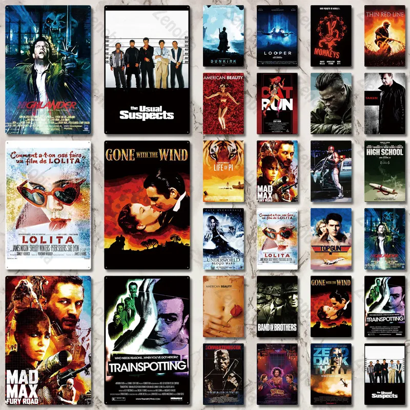 

Movie Metal Poster Plaque Metal Vintage Tin Sign Metal Sign Bar Pub Club Wall Decor Retro Home Decor Decorative Plate
