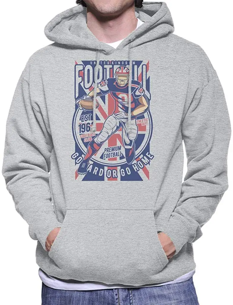 UK football Go Hard Or Home мужская толстовка с капюшоном| |