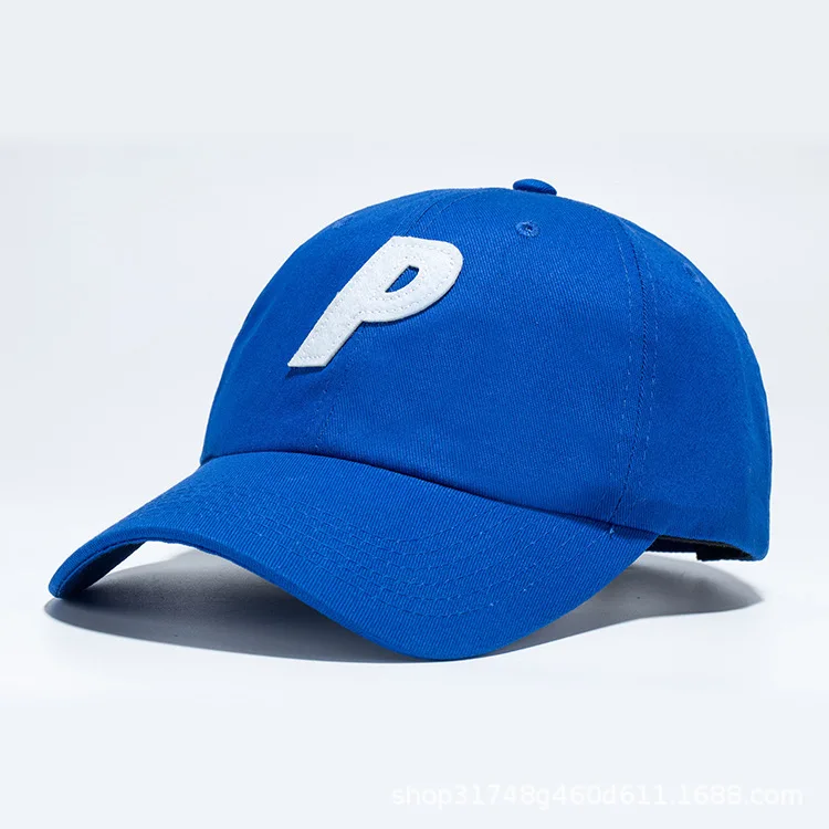 

Currently Available Korean-style Popular Brand Palace Baseball Cap Lettered P Embroidered Versatile College Style COUPLE'S Stree