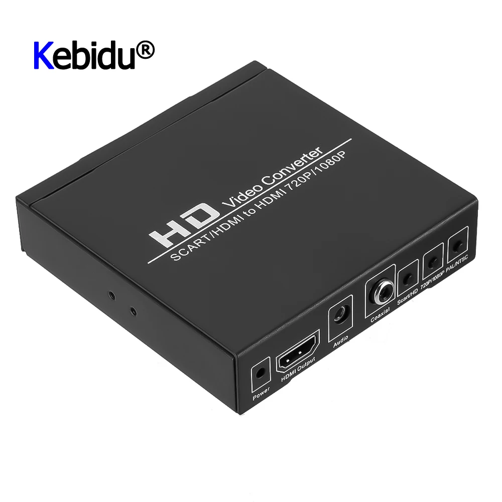 Переходник SCART HDMI Full HD 1080P 3 5 мм для DVD-плеера | Электроника