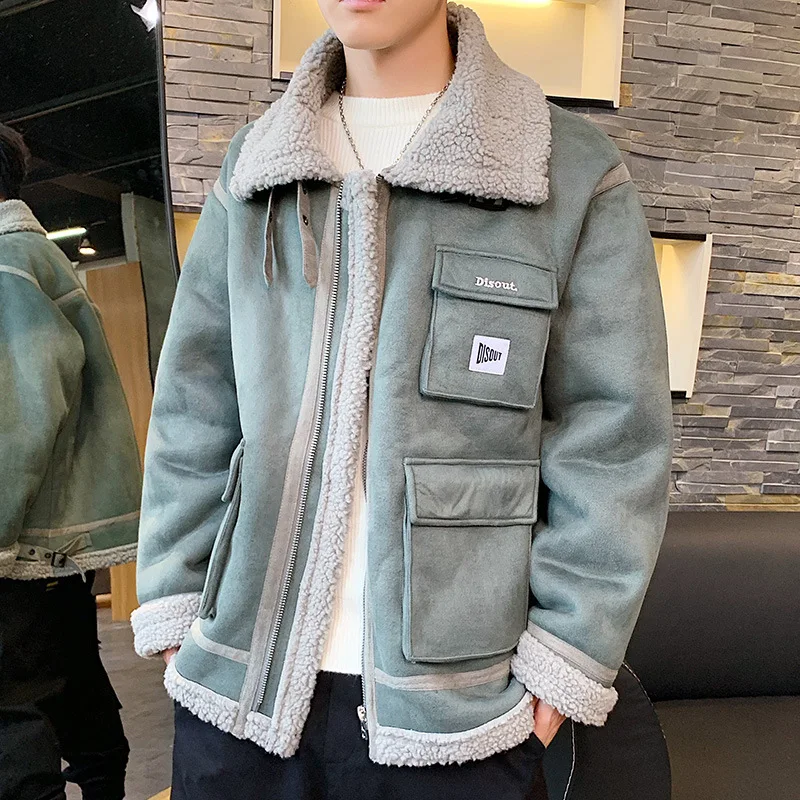 

Autumn And Winter New Style Suede Machinery Jacket