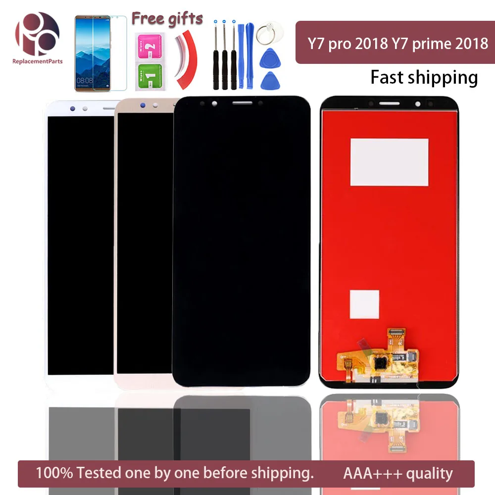 

100% Tested For Huawei Y7 2018 / Y7 Pro 2018 / Y7 Prime 2018 LCD Display Touch Screen Digitizer Replacement Part With Tools