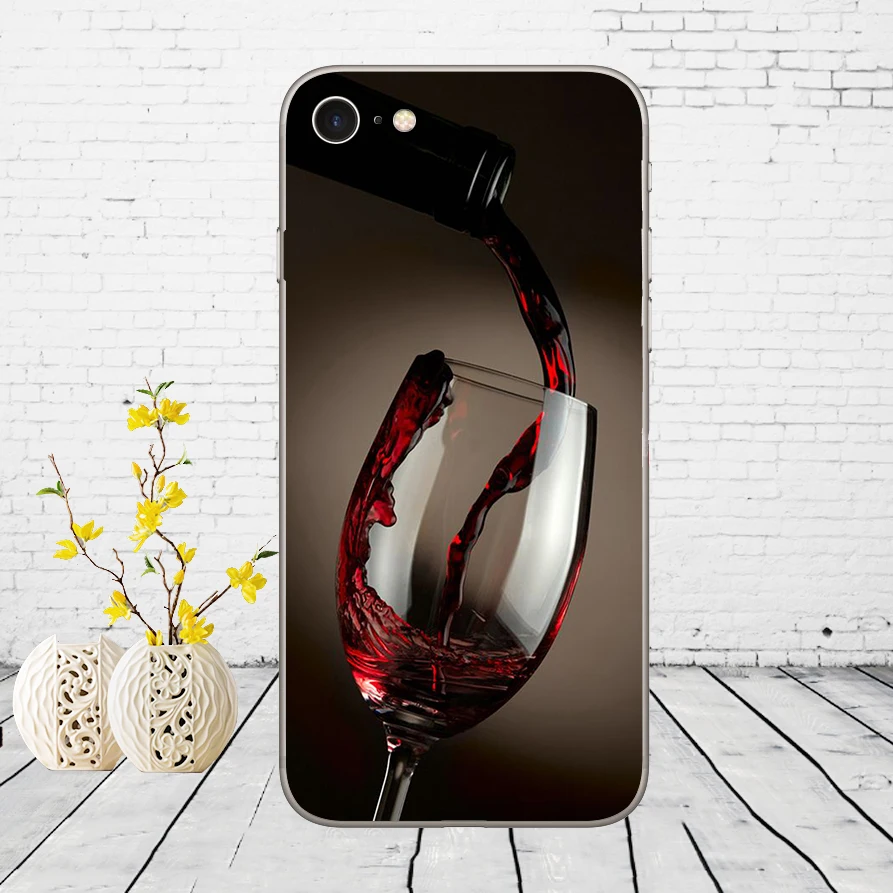 Keep calm and drink a bear винный узор резиновый мягкий силиконовый чехол для iPhone 5 5S SE 6 6s 8 plus 7 7 Plus X XS SR MAX - Цвет: 9