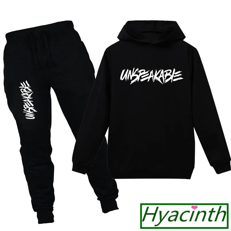 SH1146-black Morgz You tuber vlog T shirt unspeakable letter baby boy T Shirt Kids cotton hoodie clothing boys girls black t shirts clothes - Цвет: SH1146-black
