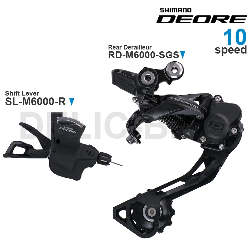 Shimano-Deore M6000,10スピードギアセット,SL-M6000-Rリア