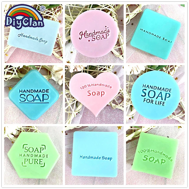 1pcs Handmade Soap Stamp Scrapbooking Engraving Resin Soaps Stamps DIY  Tools