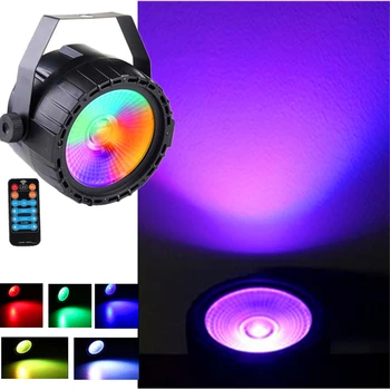 

Wireless Remote Control RGB+UV Effect 30W LED COB Par Light DMX512 LED Wash Effect Stage Lighting Good For DJ Disco Home Party