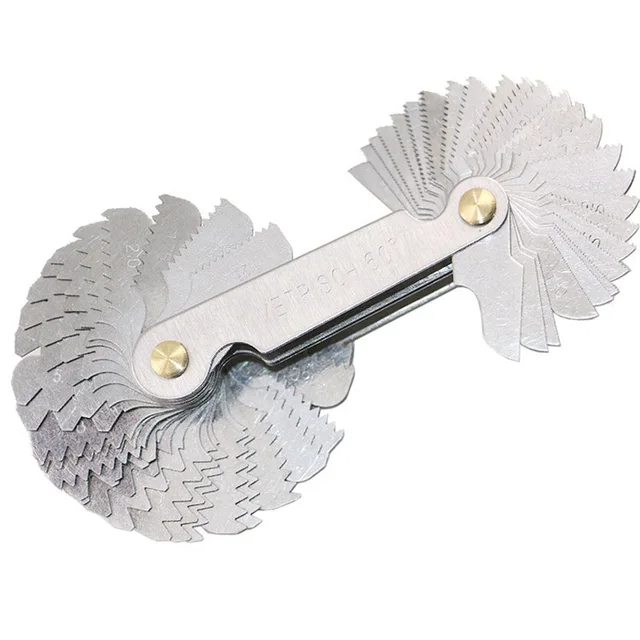 Jauge De Filetage 52 Pièces Métrique + Impérial - En Acier Inox - Avec Tête Magnétique - Pour Tour à Métaux, Bricolage