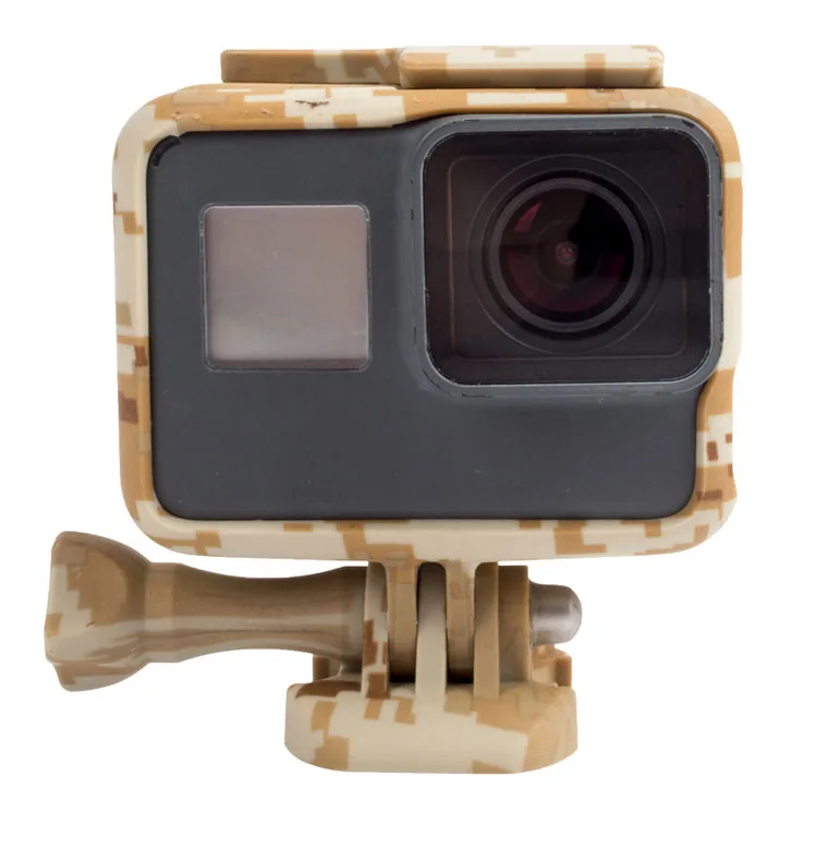Для экшн-камеры Gopro с камуфляжным принтом Цвет Стандартный рамка задней панели защитный Корпус чехол для экшн-камеры GoPro Hero 7 black 6 5 Hero5 Hero6