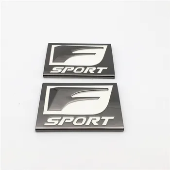 

Forten Kingdom 2 Pieces F SPORT Car Metal Emblem Fender Side Sticker Auto Badge Decal